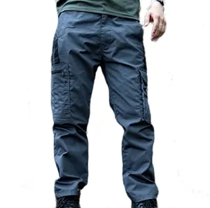 Detailansicht der strapazierfähigen Herren-Outdoor-Tactical-Cargo-Hose