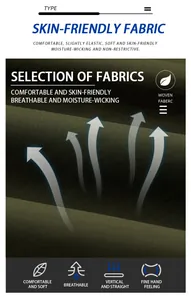 Detail showing breathable and skin-friendly woven fabric of the men's outdoor jacket