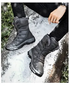 Bottes de neige montantes fourrées pour la randonnée et l'usage tactique en plein air
