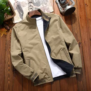 Wendejacke für Herren mit Stehkragen aus hochwertiger Polyesterfaser