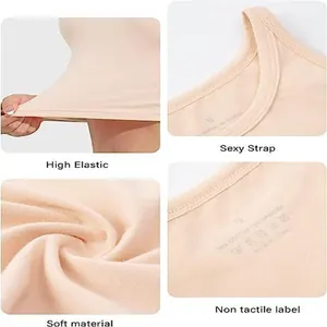 Détails du débardeur pour femmes : tissu doux, haute élasticité et étiquette sans couture