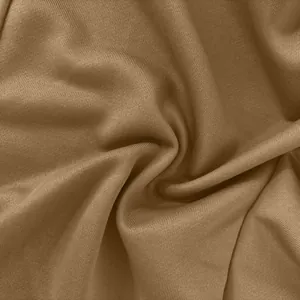 Macro detail of high-quality brown knit fabric texture for autumn winter hooded jacket