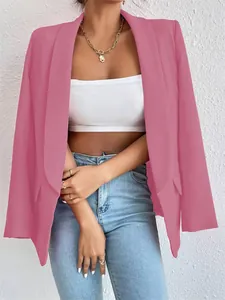 Elegante chaqueta blazer para mujer en color malva para primavera y otoño
