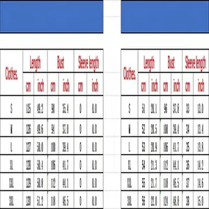 Tabella delle taglie dettagliata per completo 2 pezzi donna abito in raso e top in cm e pollici