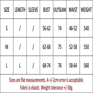 Tableau détaillé des tailles pour robe en tricot avec mesures de buste et taille