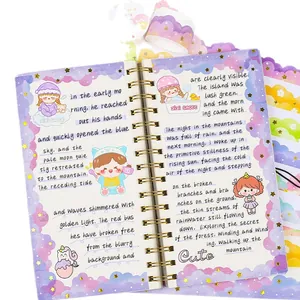 Dreamy cloud washi tape and cute cartoon girl stickers for scrapbook DIY journaling