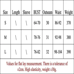 Detailed measurement size chart for sequin shell hollow top and short skirt set