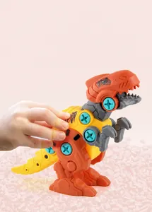 Vue détaillée du jouet dinosaure à démonter avec bords arrondis pour un jeu sécurisé