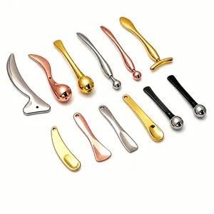 Cuillère Crème Yeux Alliage Zinc Wand Massage Facial Applicateur Cosmétique Outil Beauté Massage Visage