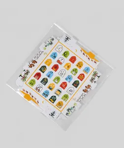 Flat view of Ramadan advent calendar boxes with numbers 1-30 and star moon patterns