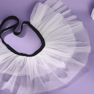 Vintage retro black and white mesh ruffled neck collar for Halloween costume decoration