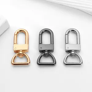 Premium metal replacement swivel lobster clasps for luxury handbag repair in three colors