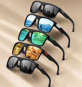 Set of 5 polarized sunglasses with lightweight frames for men's outdoor sports
