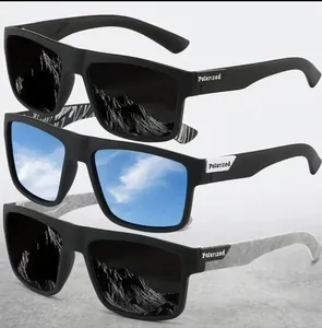 3-piece set of men's polarized sports sunglasses with UV protection for driving