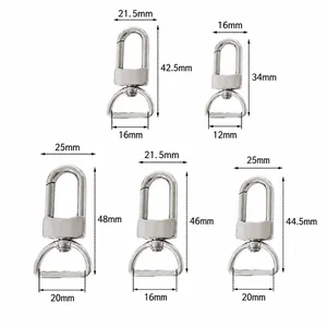Fermoirs mousquetons de haute qualité en acier inoxydable 316 de tailles variées pour sacs