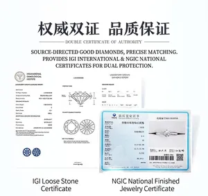 Rapporti ufficiali di classificazione dei diamanti IGI e NGIC e certificati qualità