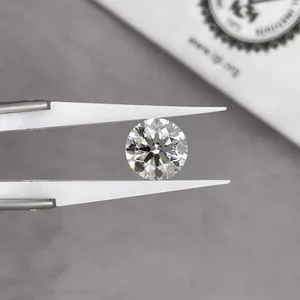 Diamante da laboratorio da 0,5 ct taglio brillante rotondo con certificato IGI ufficiale