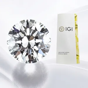 Premium 0.3ct brilliant cut lab-grown loose diamond with authentic IGI certificate