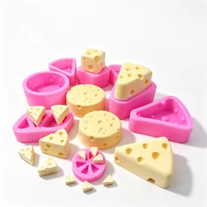 Simulation Cheese Silicone Mold 3D Realistic Cake Chocolate Baking Tool DIY Handmade Candle Soap Making
