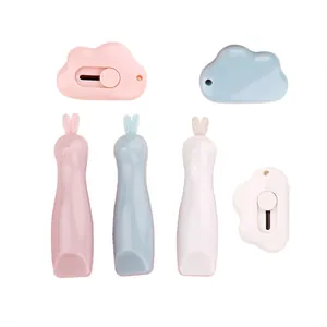 Cute portable mini utility knives with rabbit and cloud shapes in pastel colors for DIY