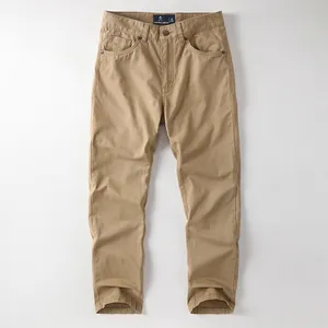 Men's American Vintage Amekaji Cargo Pants Heavy Cotton Washed Straight Leg Multi-Pocket Loose Work Trousers Casual Tactical Bottoms