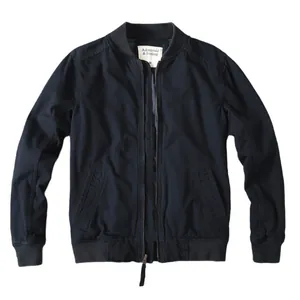 Chaqueta retro americana para hombre, acolchada con cuello alto y puños elásticos