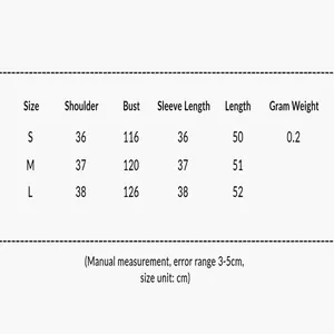 Detailed size chart for women's satin bubble sleeve loose short top in centimeters