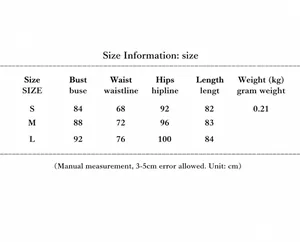 Detailed size chart for the cotton linen plaid V-neck A-line vacation dress.