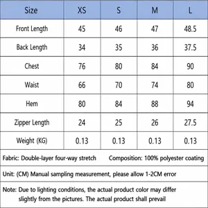 Guide des tailles pour débardeur plissé femme, dimensions de XS à L en CM et KG.