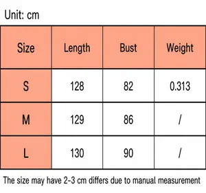 Size chart for sweet embroidery camisole maxi dress with bust and length in cm.