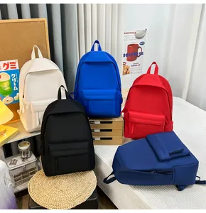 Minimalistische Rucksäcke für Schüler in verschiedenen Farben für Reise und Schule