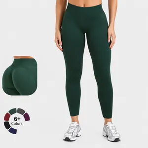 Women Seamless Yoga Pants High Waisted Scrunch Butt Lifting Leggings Tummy Control Sport Gym Tights Quick Dry Workout Leggings
