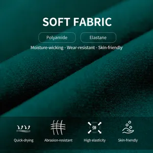Premium dark teal high-stretch breathable quick-dry fabric for seamless yoga pants