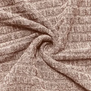 Macro view of high-quality ribbed knit fabric texture for men's casual hoodie top