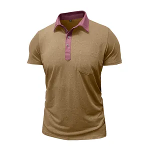Herren Polo-Shirt Slim Fit mit Colorblock-Design, kurzen Ärmeln und Brusttaschen-Detail.
