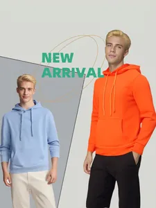 Detailed view of the vibrant orange and light blue fleece hoodies for casual sports wear