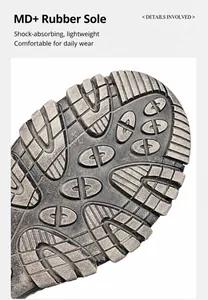Vue détaillée de la semelle extérieure durable en MD et caoutchouc pour chaussures de randonnée