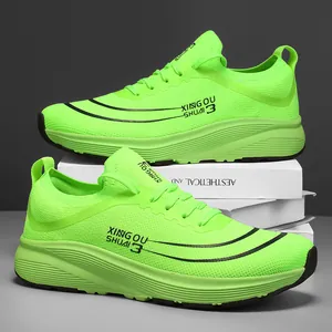 Herren Leichtgewicht Atmungsaktiv Laufschuhe Mesh Breite Zehenpartie Dicke Sohle Casual Sport Sneaker Für Marathon Jogging