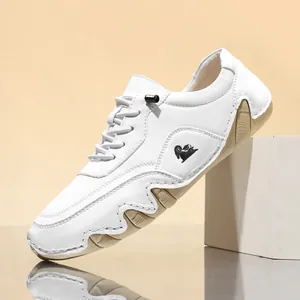Γυναικεία Ρετρό Casual Sneaker από Δέρμα Μικροϊνών Χρωματική Αντίθεση Μαλακή Σόλα Ραμμένη στο Χέρι Παπούτσια Μόδας
