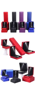 Multiple color LED jewelry gift boxes for rings necklaces and bracelets showcase