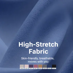 Dettaglio ravvicinato di tessuto in poliestere-spandex elastico per pantaloni yoga