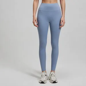 Pantalons de Yoga Taille Haute pour Femmes Contrôle du Ventre Remonte-fesses Leggings Sans Couture Sensation Nue Fitness
