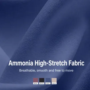 Macro dettaglio ravvicinato del tessuto elastico blu navy in poliestere per yoga