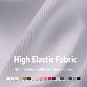 High-elastic polyester spandex fabric for breathable slim fit yoga sports jacket