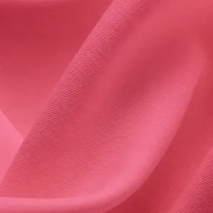 Detail of high-stretch breathable pink polyester fabric for slim fit yoga fitness jacket