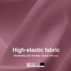 Nahaufnahme des hochelastischen Polyester-Spandex-Gewebes für atmungsaktive Yoga-Tops