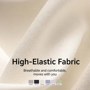 High-stretch polyester-spandex fabric detail for yoga jackets and slimming sports tops