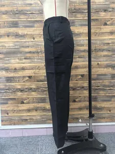 Detailed side profile of black multi-pocket street style fashion cargo pants for women