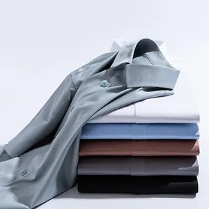 Camicie da uomo professionali traspiranti per il business in vari colori eleganti impilati