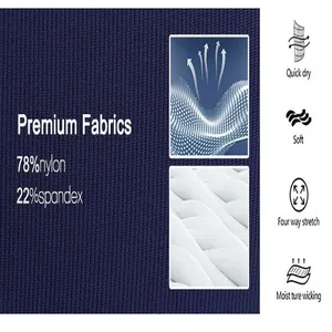 Détails du tissu premium de pantalon de yoga à séchage rapide en nylon et élasthanne